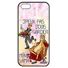 Чехол на смартфон iPhone 5 5S SE, "Не могу - у меня лама!" Прикол Повод Utaupia