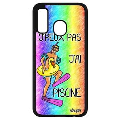 Чехол на смартфон Samsung Galaxy A40, "Не могу - у меня бассейн!" Юмор Карикатура Utaupia