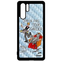 Чехол на смартфон Huawei P30 Pro, "Не могу - сижу с котом!" Карикатура Юмор Utaupia