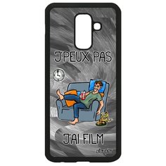 Чехол для смартфона Samsung Galaxy A6 Plus 2018, "Не могу - у меня фильм!" Телевизор Шутка Utaupia