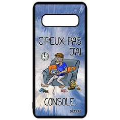Чехол на Samsung Galaxy S10, "Не могу - у меня приставка!" Консоль Карикатура Utaupia
