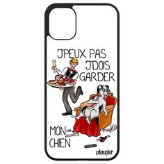 Чехол на смартфон Apple iPhone 11, "Не могу - у меня собака!" Юмор Пародия Utaupia