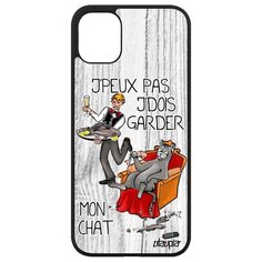 Чехол на смартфон iPhone 11, "Не могу - сижу с котом!" Карикатура Комикс Utaupia