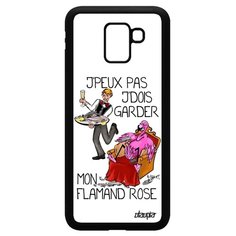 Чехол на смартфон Samsung Galaxy J6 2018, "Не могу - у меня фламинго!" Комикс Повод Utaupia