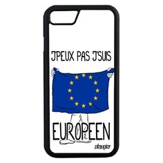 Чехол на смартфон iPhone 8, "Еду в Европу" Государственный Путешествие Utaupia