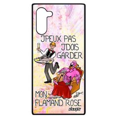 Чехол на смартфон Galaxy Note 10, "Не могу - у меня фламинго!" Пародия Повод Utaupia