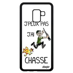 Чехол на смартфон Samsung Galaxy A8 2018, "Не могу - у меня охота!" Повод Юмор Utaupia