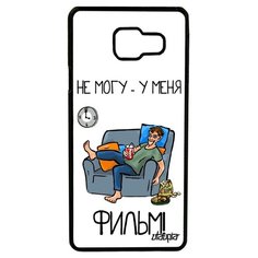 Чехол для Galaxy A3 2016, "Не могу - у меня фильм!" Карикатура Телевизор Utaupia
