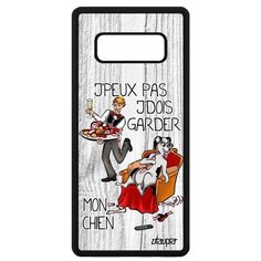 Чехол на смартфон Samsung Galaxy Note 8, "Не могу - у меня собака!" Пародия Utaupia