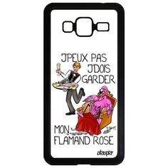 Чехол на смартфон Galaxy J3 2016, "Не могу - у меня фламинго!" Анекдот Комикс Utaupia
