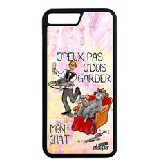 Чехол на смартфон Apple iPhone 7 Plus, "Не могу - сижу с котом!" Шутка Юмор Utaupia