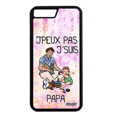 Чехол на смартфон iPhone 8 Plus, "Не могу - стал папой!" Пародия Карикатура Utaupia