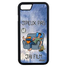 Чехол на мобильный iPhone 8, "Не могу - у меня фильм!" Шутка Телевизор Utaupia
