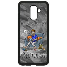 Чехол на Galaxy A6 Plus 2018, "Не могу - у меня приставка!" Консоль Карикатура Utaupia