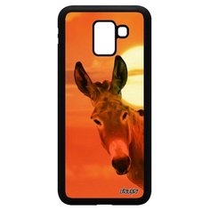 Чехол на смартфон Galaxy J6 2018, "Осел" Мул Упрямец Utaupia