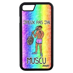 Чехол на смартфон iPhone 8, "Не могу - у меня бодибилдинг!" Спорт Юмор Utaupia