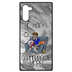 Чехол на смартфон Samsung Galaxy Note 10, "Не могу - олимпийские игры!" Спорт Комикс Utaupia