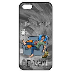 Чехол на смартфон Apple iPhone 5 5S SE, "Не могу - у меня сериал!" Манга Карикатура Utaupia