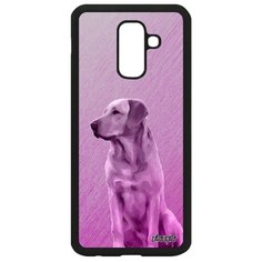 Чехол на смартфон Galaxy A6 Plus 2018, "Лабрадор" Собачий Щенок Utaupia