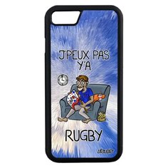 Чехол на смартфон iPhone 8, "Не могу - смотрю регби!" Карикатура Шутка Utaupia