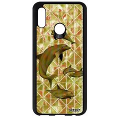 Чехол на смартфон P Smart 2019, "Дельфины" Киты Гринды Utaupia