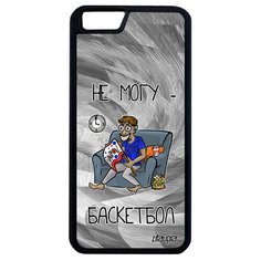 Чехол на смартфон Apple iPhone 6 6S Plus, "Не могу - смотрю баскетбол!" Карикатура Комикс Utaupia
