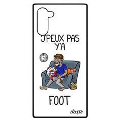 Чехол на смартфон Galaxy Note 10, "Не могу - смотрю футбол!" Игра Повод Utaupia