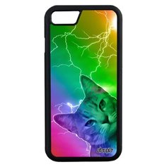 Чехол на смартфон iPhone 8, "Котик" Пушистый Тигристый Utaupia