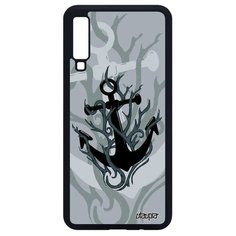 Чехол на смартфон Samsung Galaxy A7 2018, "Якорь" Капитан Канат Utaupia