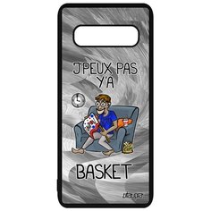 Чехол на смартфон Galaxy S10 Plus, "Не могу - смотрю баскетбол!" Игра Карикатура Utaupia