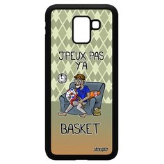 Чехол на смартфон Samsung Galaxy J6 2018, "Не могу - смотрю баскетбол!" Шутка Повод Utaupia