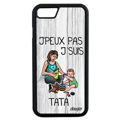Чехол на смартфон Apple iPhone 8, "Не могу - стала тетей!" Шутка Карикатура Utaupia