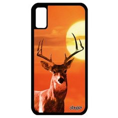 Чехол на смартфон Apple iPhone X, "Олень" Лес Дичь Utaupia
