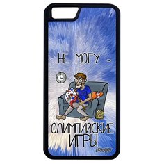 Чехол на смартфон iPhone 6 6S Plus, "Не могу - олимпийские игры!" Карикатура Болельщик Utaupia