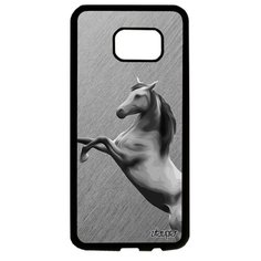 Чехол на смартфон Samsung Galaxy S7 Edge, "Лошадь" Жеребец Мустанг Utaupia