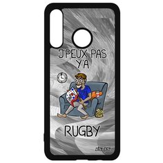 Чехол на смартфон Huawei P30 Lite, "Не могу - смотрю регби!" Карикатура Шутка Utaupia