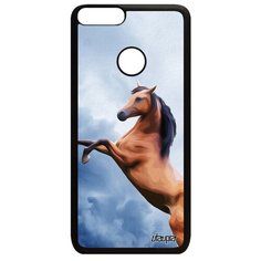 Чехол на смартфон Huawei P Smart 2018, "Лошадь" Дикая Животное Utaupia