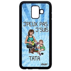 Чехол на смартфон Samsung Galaxy A6 2018, "Не могу - стала тетей!" Карикатура Шутка Utaupia