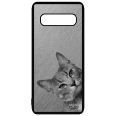 Чехол на смартфон Samsung Galaxy S10 Plus, "Котик" Киса Зверь Utaupia