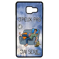 Чехол на смартфон Samsung Galaxy A3 2016, "Не могу - у меня сериал!" Карикатура Пародия Utaupia