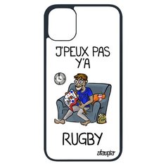 Чехол на смартфон iPhone 11 pro, "Не могу - смотрю регби!" Карикатура Болельщик Utaupia