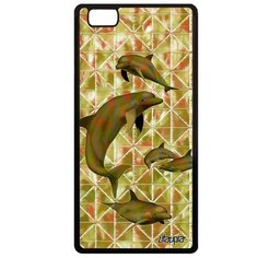 Чехол на смартфон Huawei P8 Lite 2015, "Дельфины" Нарвал Животные Utaupia