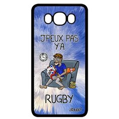 Чехол на смартфон Samsung Galaxy J7 2016, "Не могу - смотрю регби!" Комикс Карикатура Utaupia