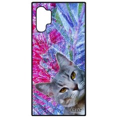 Чехол на смартфон Galaxy Note 10 Plus, "Котик" Полосатый Усатый Utaupia
