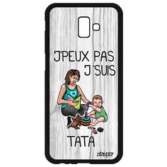 Чехол на смартфон Galaxy J6 Plus 2018, "Не могу - стала тетей!" Пародия Шутка Utaupia
