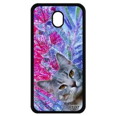 Чехол на смартфон Galaxy J7 2017, "Котик" Кошка Глупый Utaupia