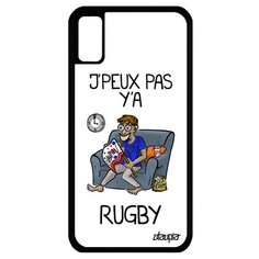 Чехол на смартфон iPhone X, "Не могу - смотрю регби!" Игра Шутка Utaupia