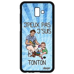 Чехол на смартфон Galaxy J6 Plus 2018, "Не могу - стал дядей!" Юмор Пародия Utaupia
