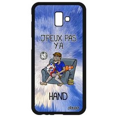 Чехол на смартфон Samsung Galaxy J6 Plus 2018, "Не могу - смотрю гандбол!" Повод Спорт Utaupia