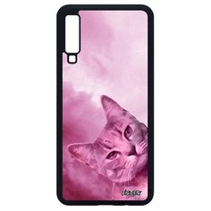 Чехол на смартфон Samsung Galaxy A7 2018, "Котик" Маленький Дикий Utaupia